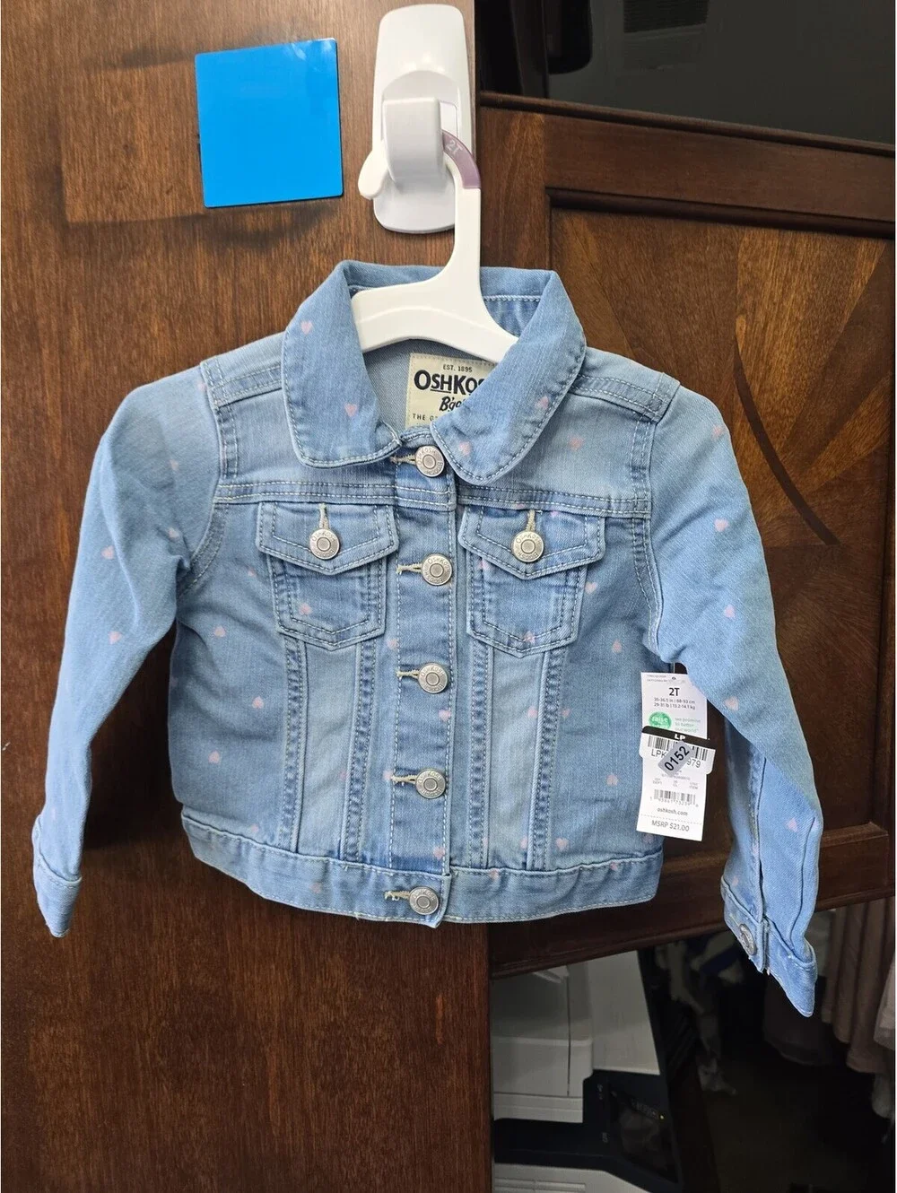 2t brand new denim jacket from oshkosh, item 152G1